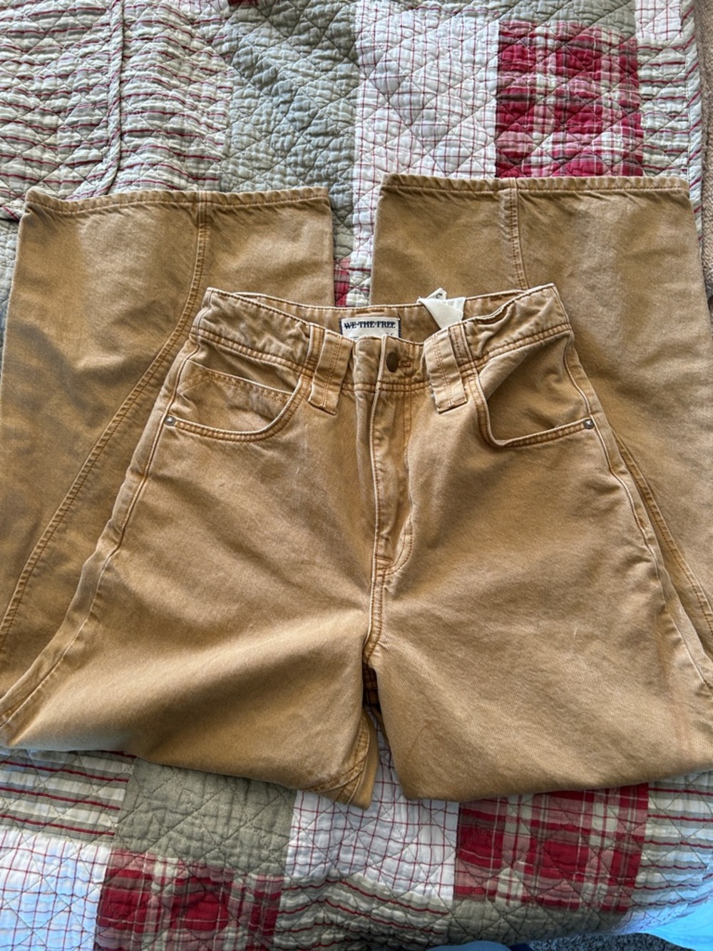 We The Free Tan High-Waist Relaxed Jeans